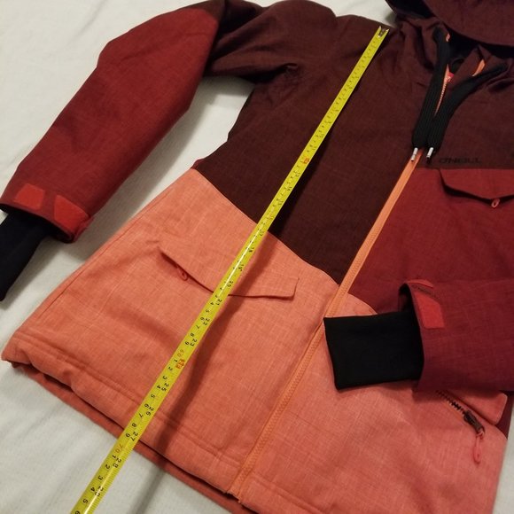 O'Neill Jacket FreedomSeries Snowboarding and Skiing Coat Red Long Waterproof - Picture 14 of 14